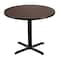 National Public Seating NPS Cafe Table, 36 Round, X Base, 30 Height CT13636XDMY - alternate 1